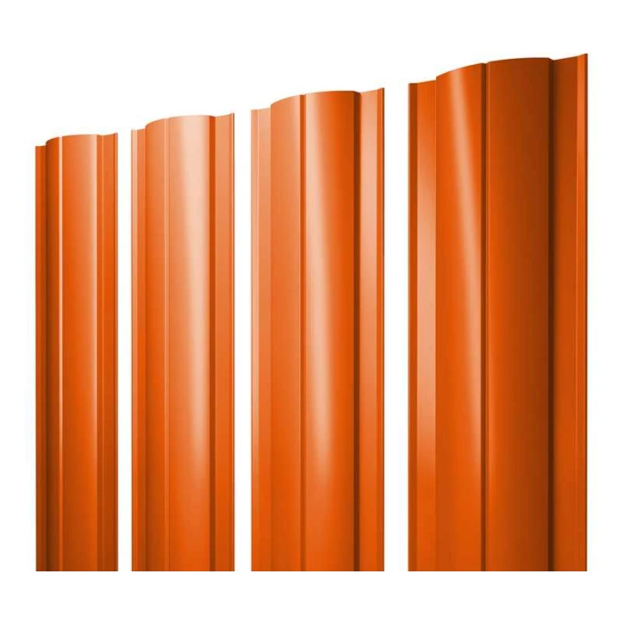 Штакетник Круглый Grand Line 0,45 Полиэстер RAL 2004 Оранжевый